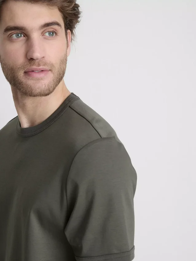 The Edit mercerisert slim-fit T-skjorte