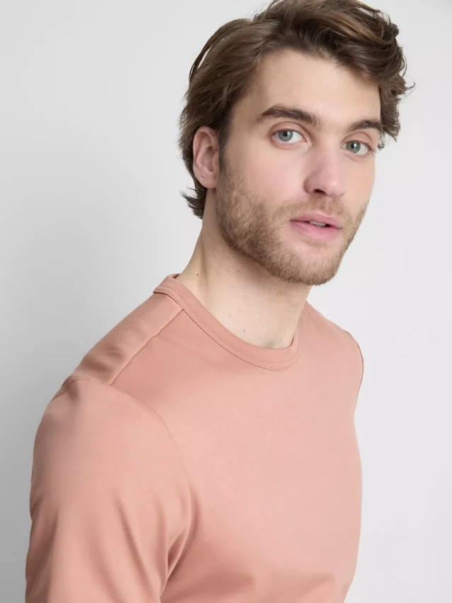 The Edit mercerisert slim-fit T-skjorte