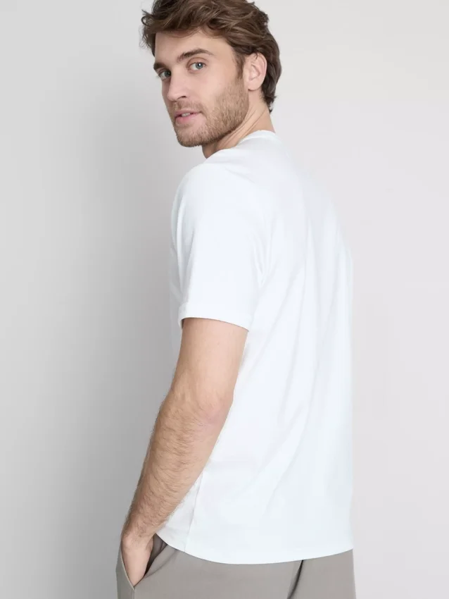 The Edit mercerisert slim-fit T-skjorte