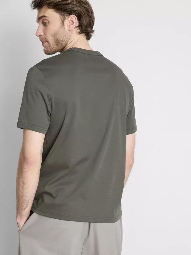 The Edit mercerisert slim-fit T-skjorte
