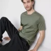 The Edit mercerisert slim-fit T-skjorte
