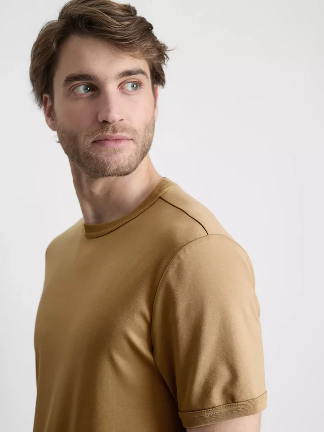 The Edit mercerisert slim-fit T-skjorte
