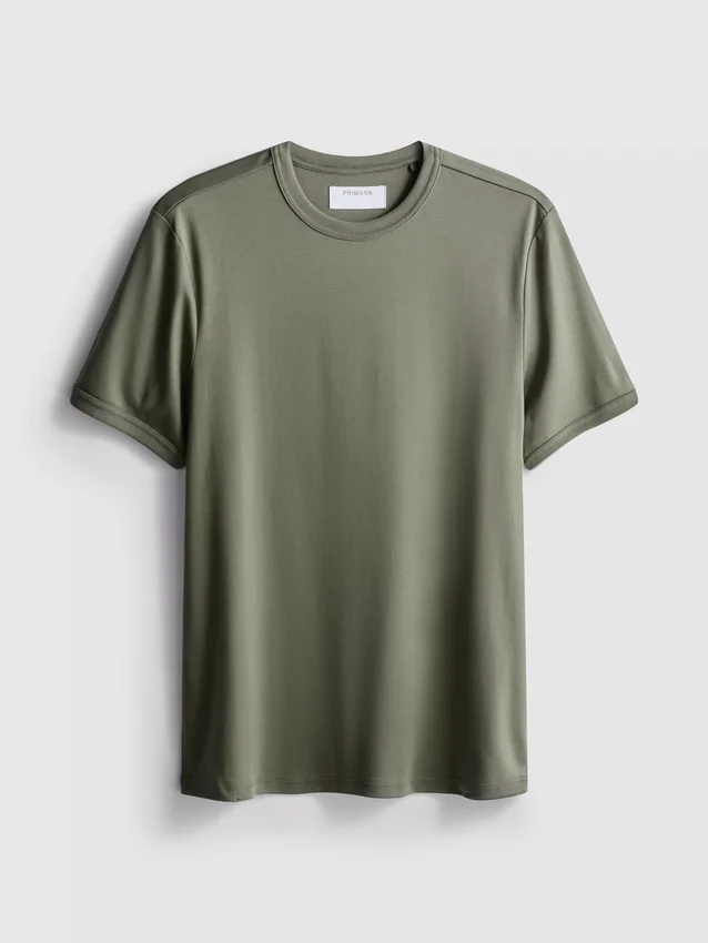 The Edit mercerisert slim-fit T-skjorte