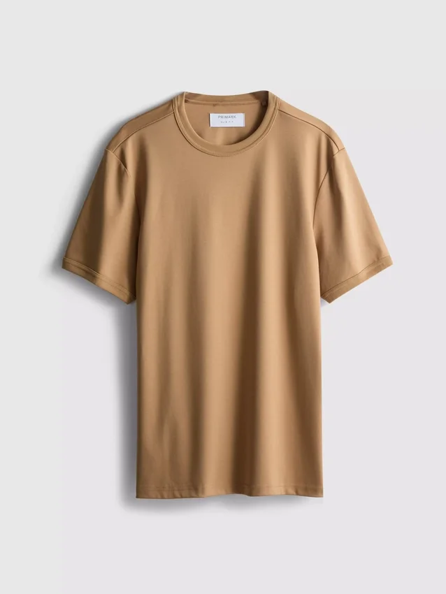 The Edit mercerisert slim-fit T-skjorte