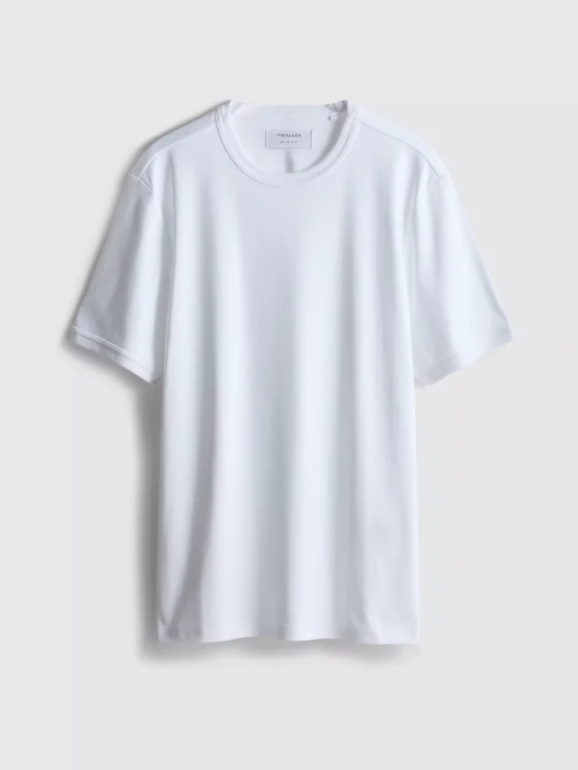 The Edit mercerisert slim-fit T-skjorte