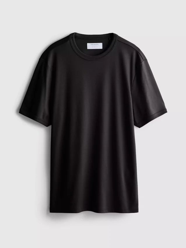 The Edit mercerisert slim-fit T-skjorte