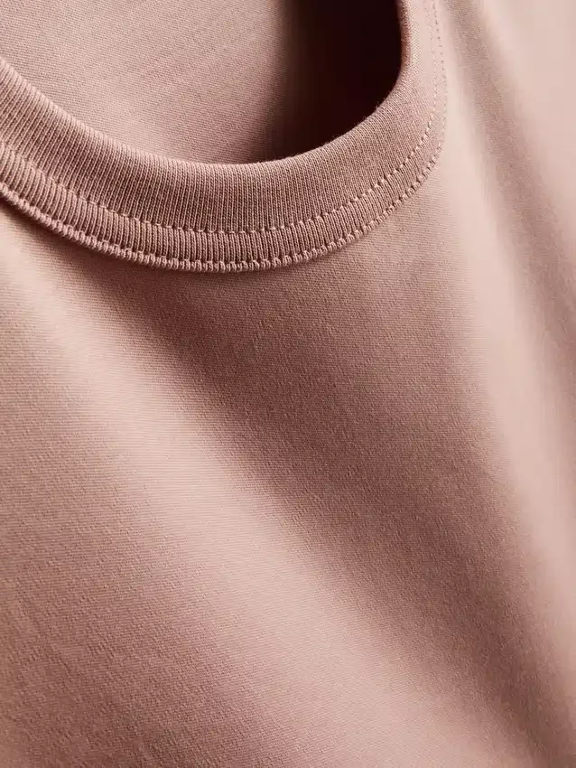 The Edit mercerisert slim-fit T-skjorte