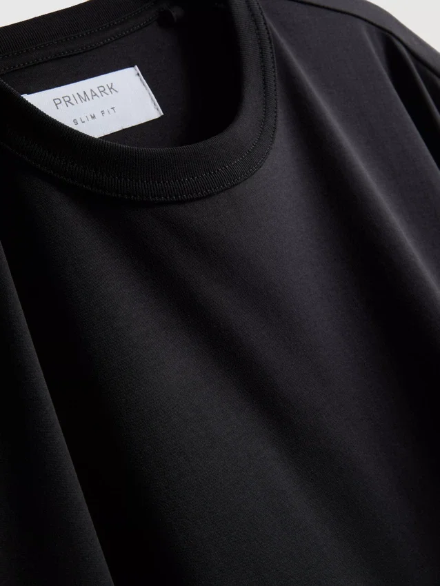 The Edit mercerisert slim-fit T-skjorte