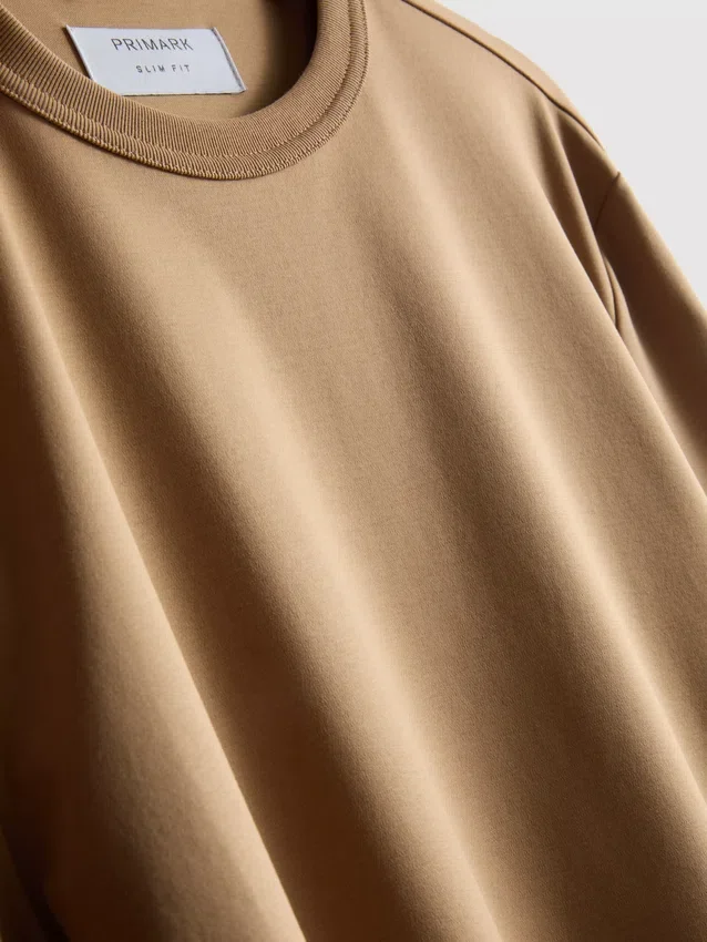 The Edit mercerisert slim-fit T-skjorte