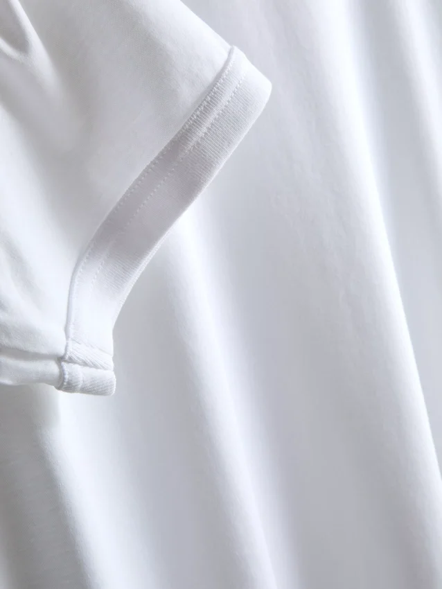 The Edit mercerisert slim-fit T-skjorte
