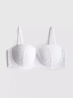 The Edit push-up-bh i blomstermønstret blonder