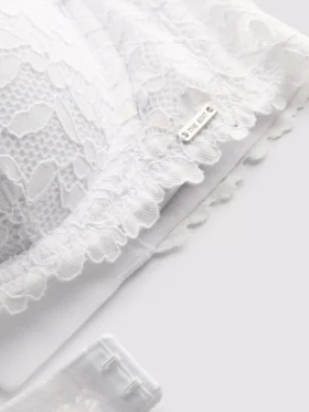 The Edit push-up-bh i blomstermønstret blonder