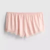 The Edit pyjamas-shorts i sateng og blonder