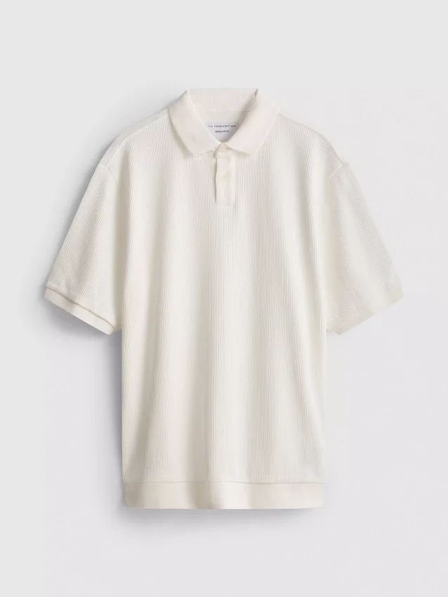 The Edit ribbet poloskjorte