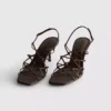 The Edit-sandaler med flettet stilettohæl