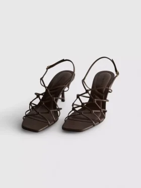 The Edit-sandaler med flettet stilettohæl