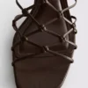 The Edit-sandaler med flettet stilettohæl