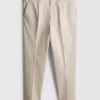 The Edit slim fit-bukser med peached-finish