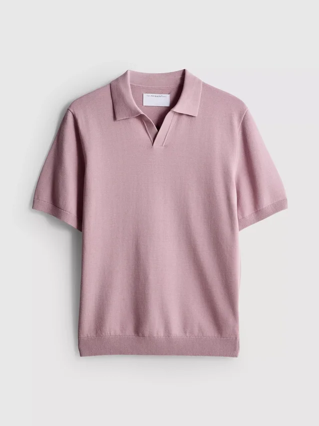 The Edit strikket poloskjorte