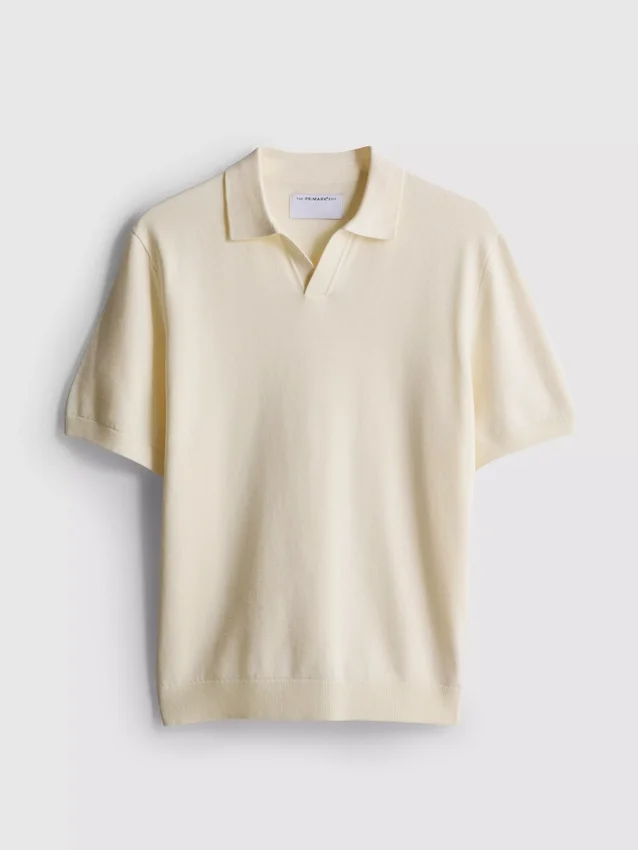 The Edit strikket poloskjorte