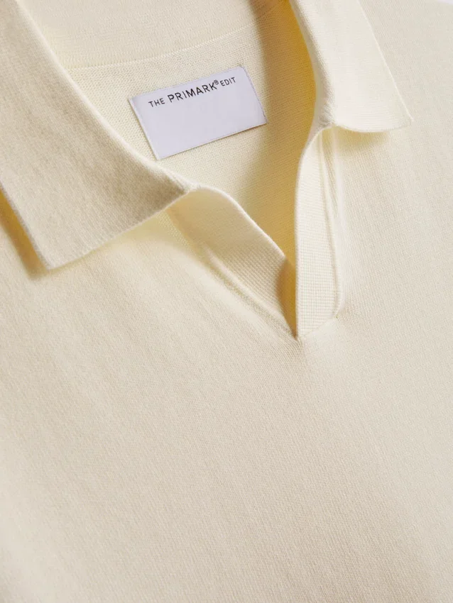 The Edit strikket poloskjorte