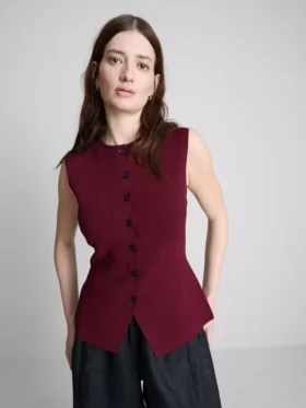 The Edit strikket topp med knapper