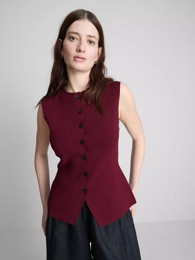 The Edit strikket topp med knapper
