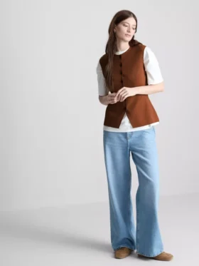 The Edit strikket topp med knapper