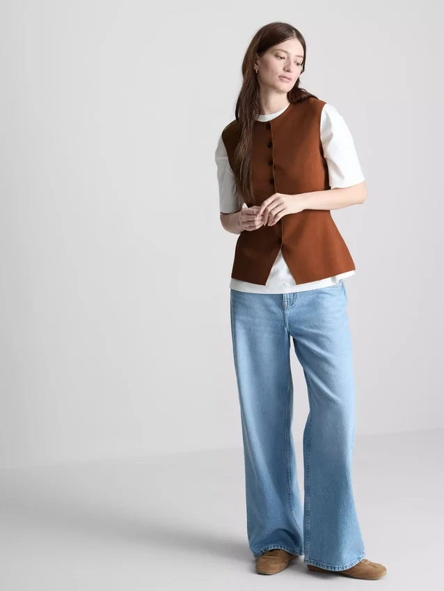 The Edit strikket topp med knapper