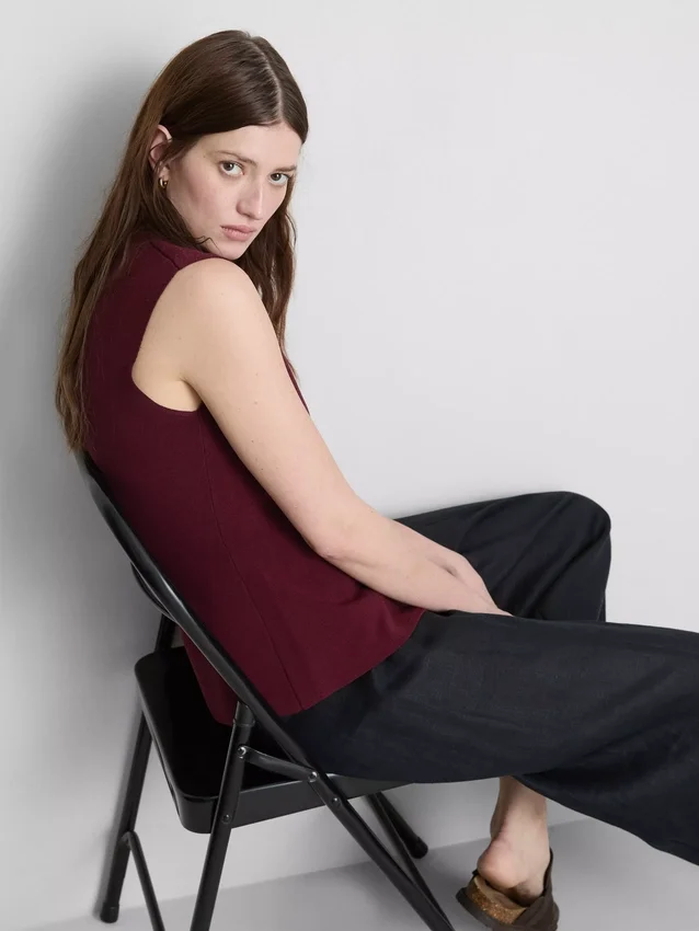 The Edit strikket topp med knapper