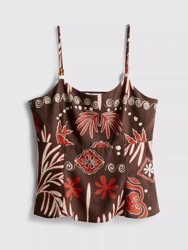The Edit-tanktop i linblanding med trykk