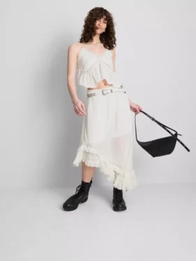 The Primark Scene | Asymmetrisk maxi-skjørt med broderi