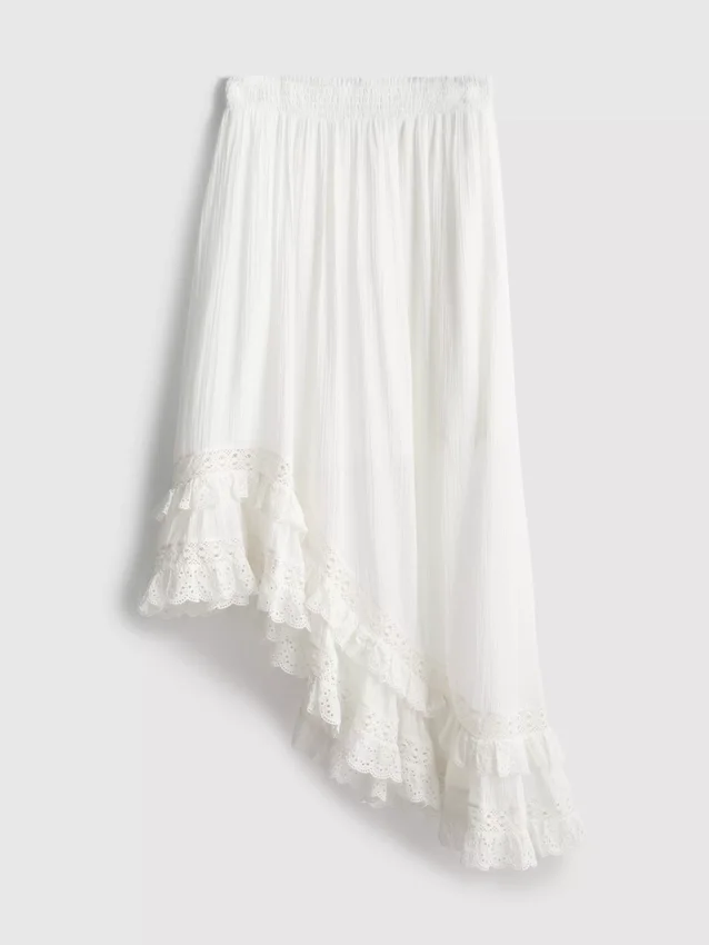 The Primark Scene | Asymmetrisk maxi-skjørt med broderi