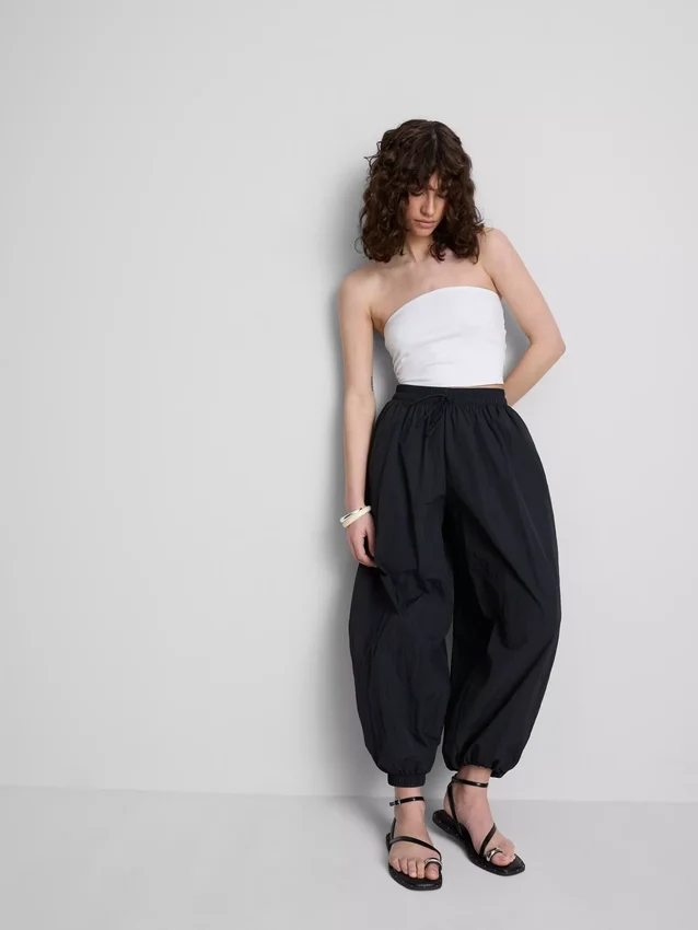 The Primark Scene | Bandeau-top i bomullsrik jersey