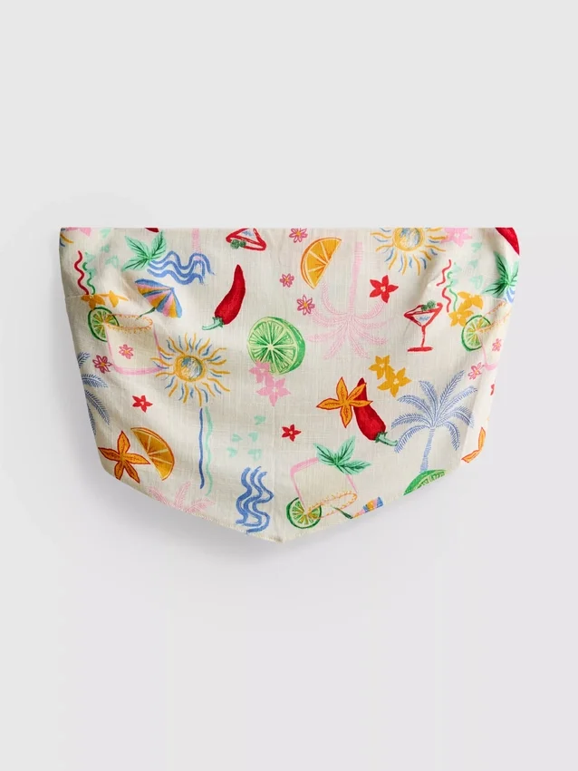 The Primark Scene | Bandeau-top med trykk og buet snitt