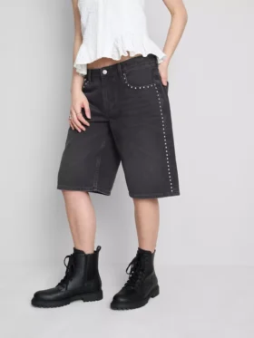 The Primark Scene | Bomullsdenim-shorts med nitter