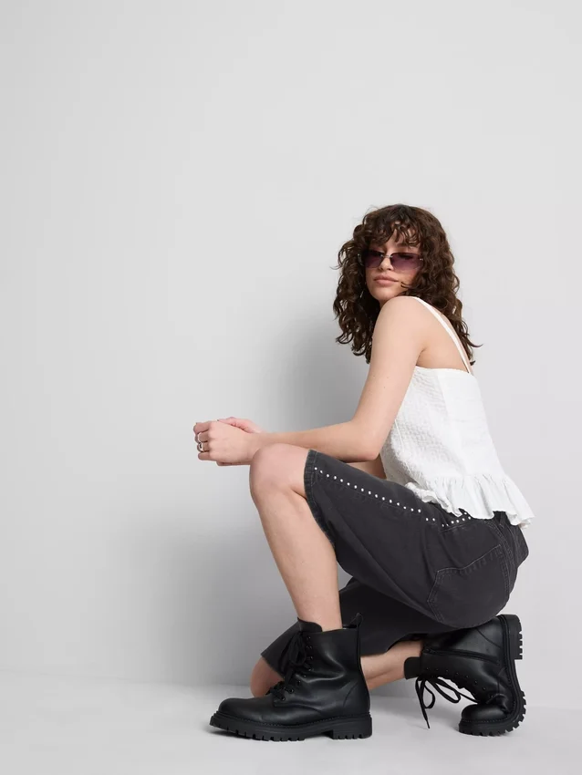 The Primark Scene | Bomullsdenim-shorts med nitter