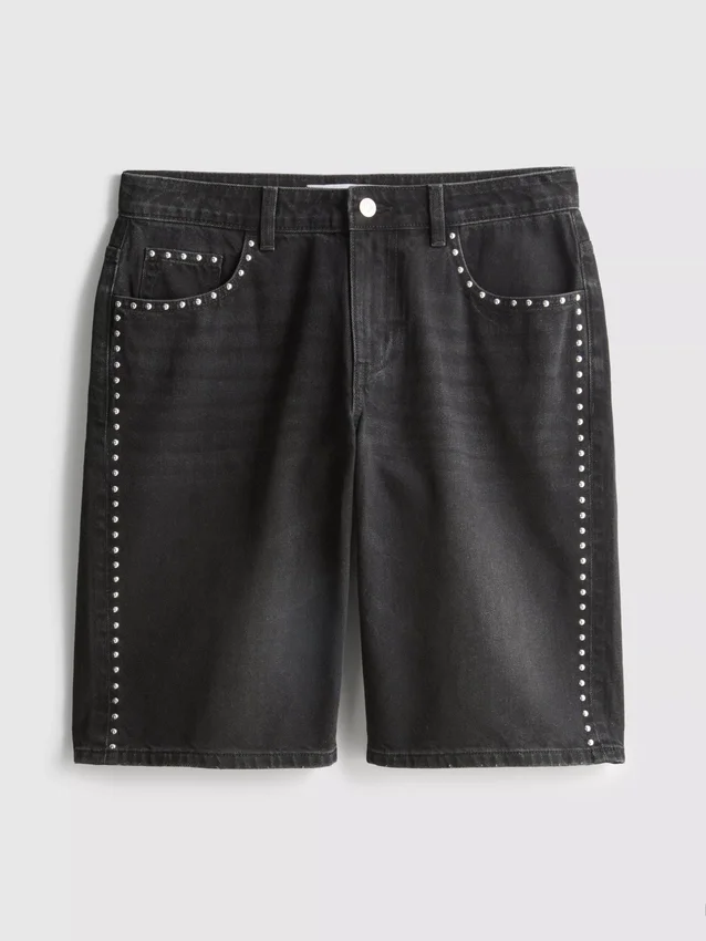 The Primark Scene | Bomullsdenim-shorts med nitter
