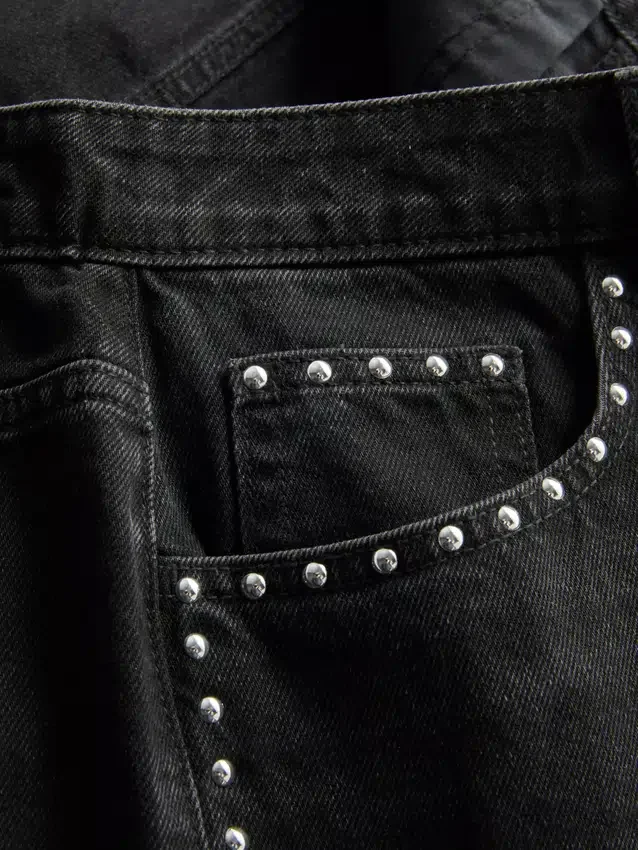The Primark Scene | Bomullsdenim-shorts med nitter