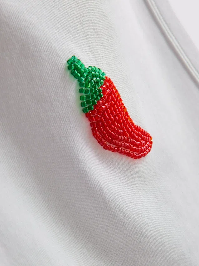The Primark Scene | Bomullsrik tank-top med perler