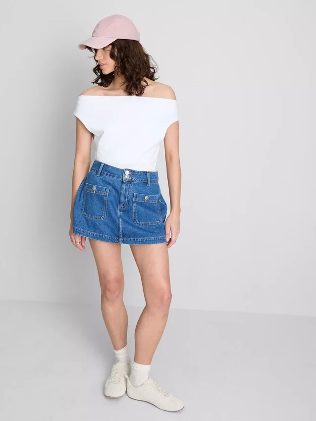 The Primark Scene | Bomullsrik topp med bare skuldre