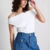 The Primark Scene | Bomullsrik topp med bare skuldre