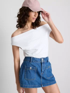 The Primark Scene | Bomullsrik topp med bare skuldre