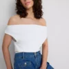 The Primark Scene | Bomullsrik topp med bare skuldre