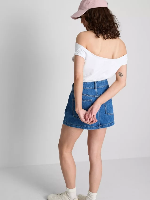 The Primark Scene | Bomullsrik topp med bare skuldre