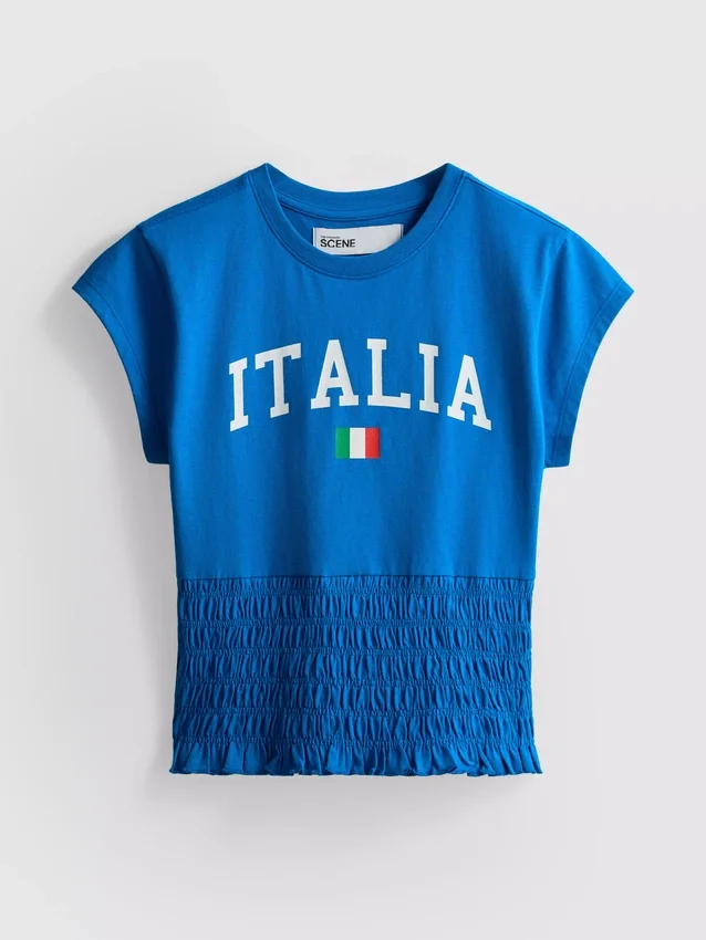 The Primark Scene | Italia fotball-T-skjorte med rynker