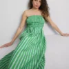 The Primark Scene | Midi-kjole med rynket striper og bandeau-top