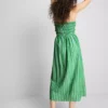 The Primark Scene | Midi-kjole med rynket striper og bandeau-top
