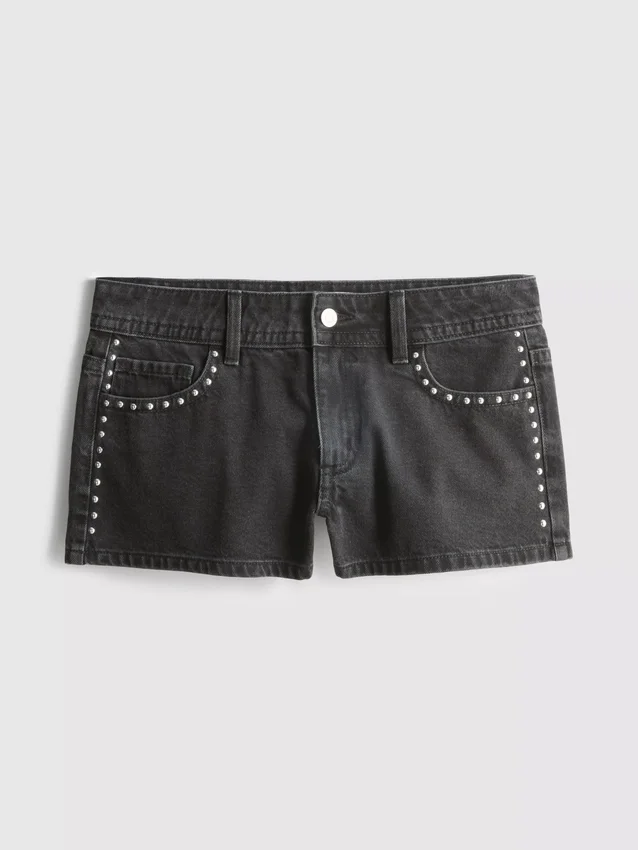 The Primark Scene | Mikroshorts i bomullsdenim med nitter