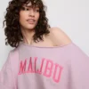 The Primark Scene | Sweatshirt med slagord og bare skuldre
